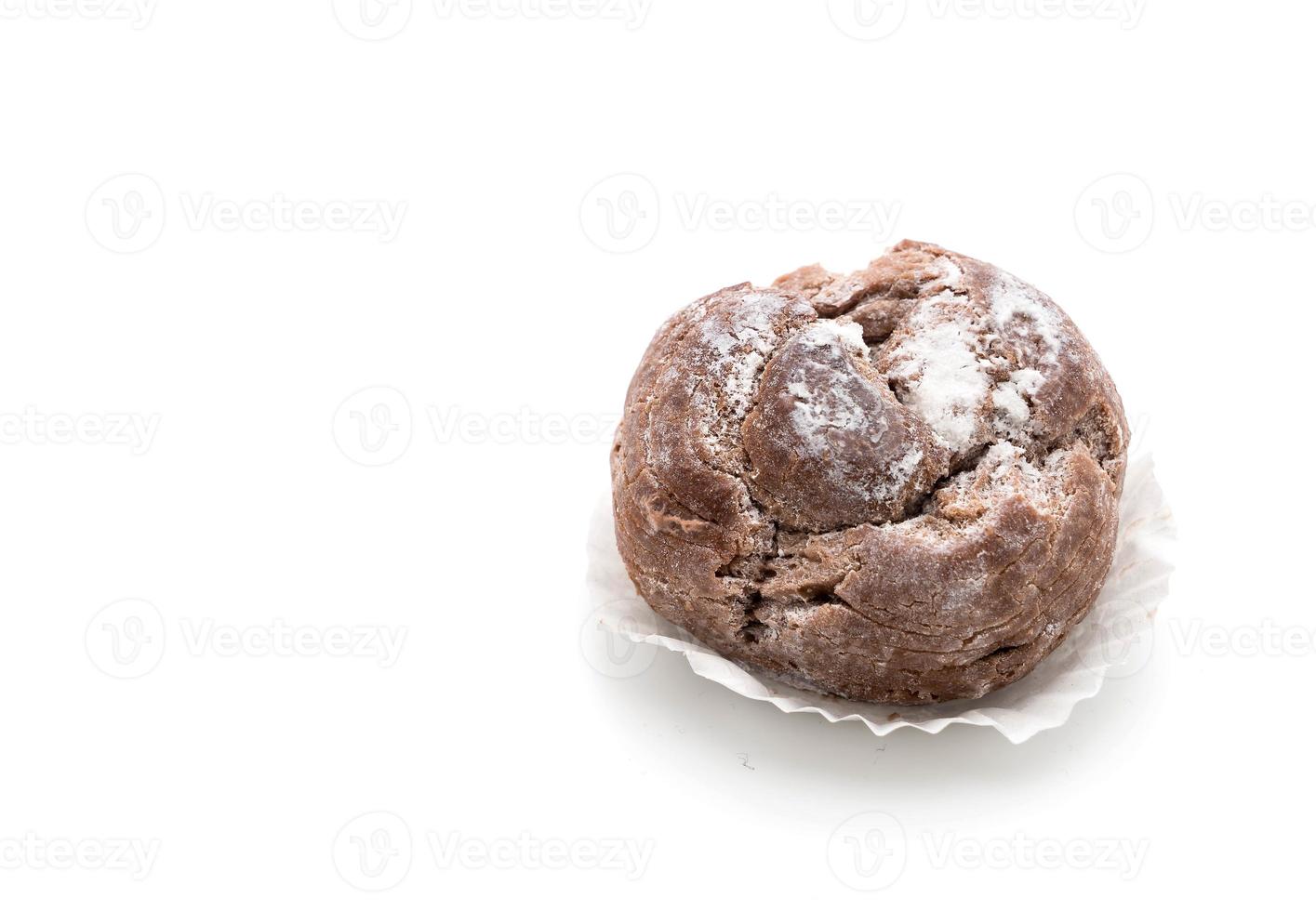 Cream puff on white background photo