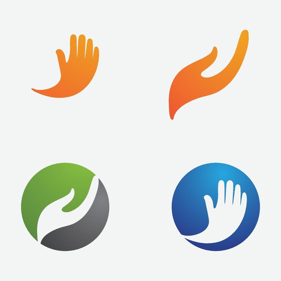 Hand care logo vector image app 3109337 Vector Art at Vecteezy