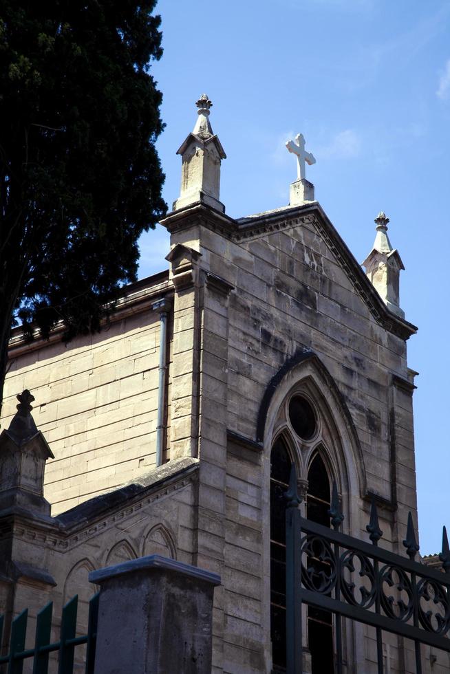 iglesia histórica del templo del cristianismo de la vendimia foto