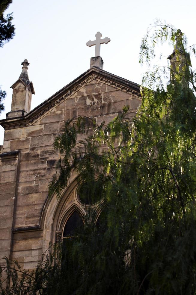 iglesia histórica del templo del cristianismo de la vendimia foto