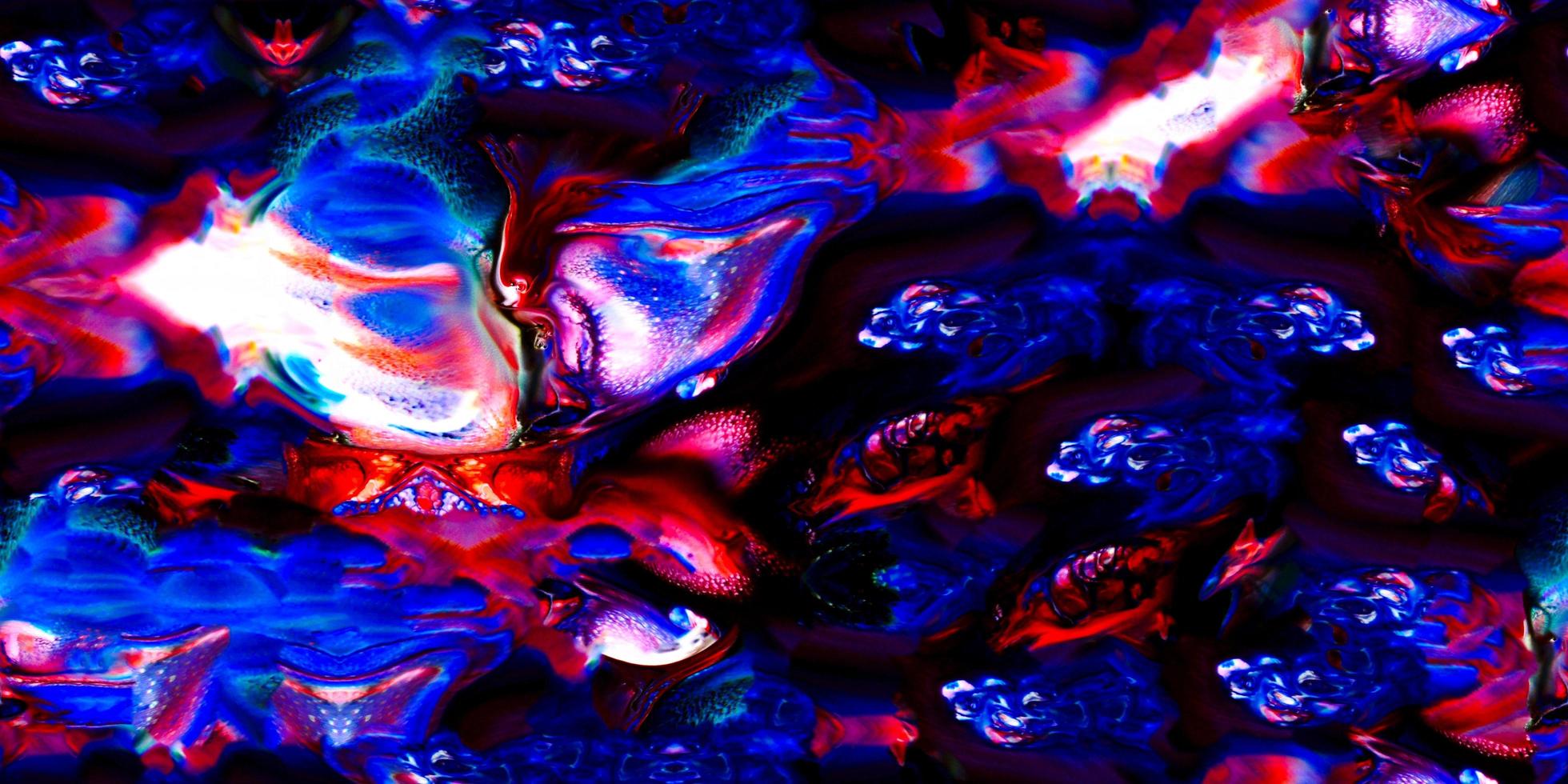 Pintura de colores abstractos surrealistas sin fisuras y fondo enlosable foto