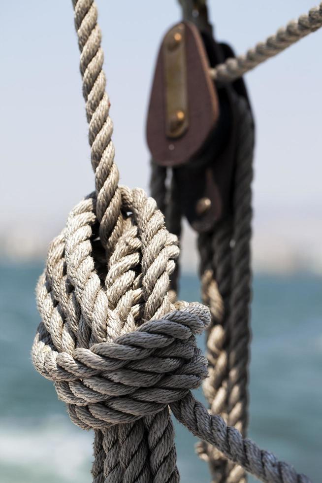 Abstract Connection of Rope Lines photo