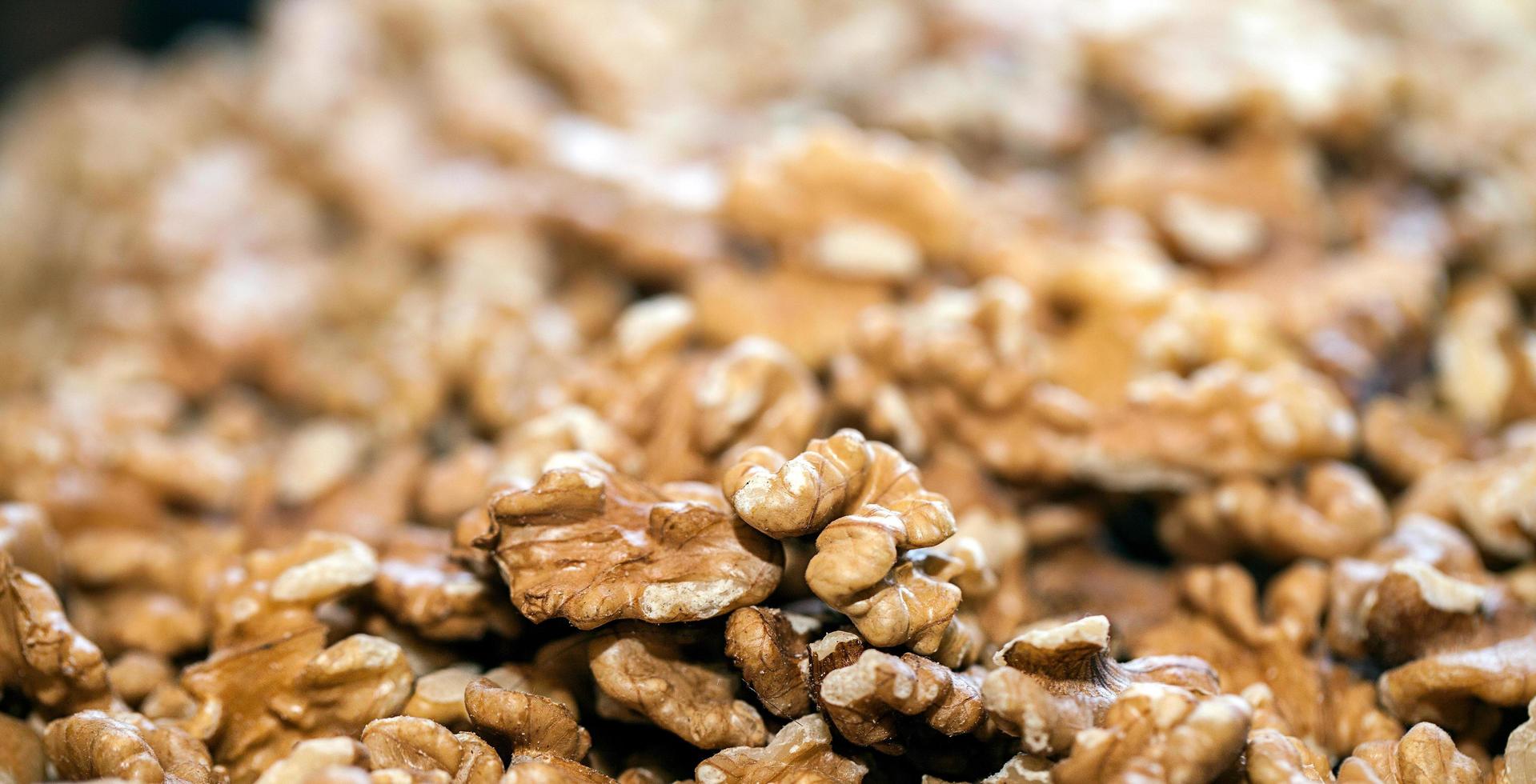 Raw healthy Food Walnut Close Up photo