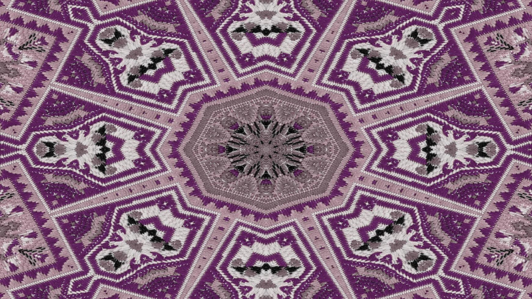 caleidoscopio de alfombra étnica auténtica foto