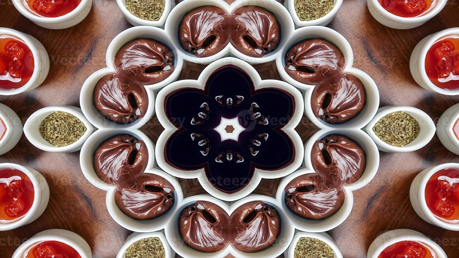 Abstract Breakfast Kaleidoscope photo