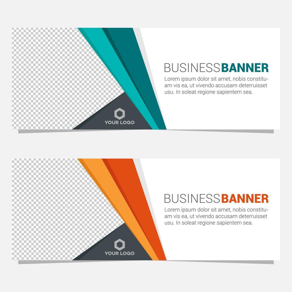 Vector Abstract Geometric Design Banner Web Template