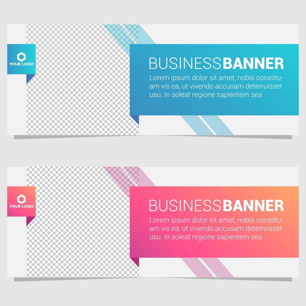 Vector Abstract Geometric Design Banner Web Template