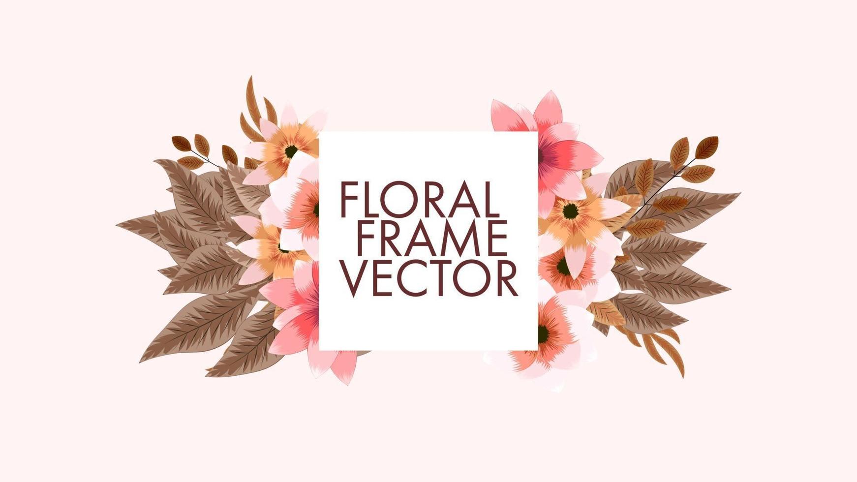 Luxurious colorful floral frames background label sale price invites vector
