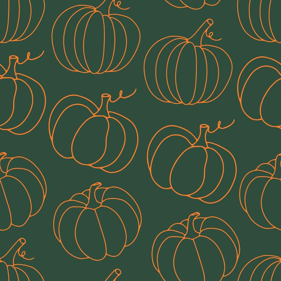 calabaza halloween acción de gracias de patrones sin fisuras vector