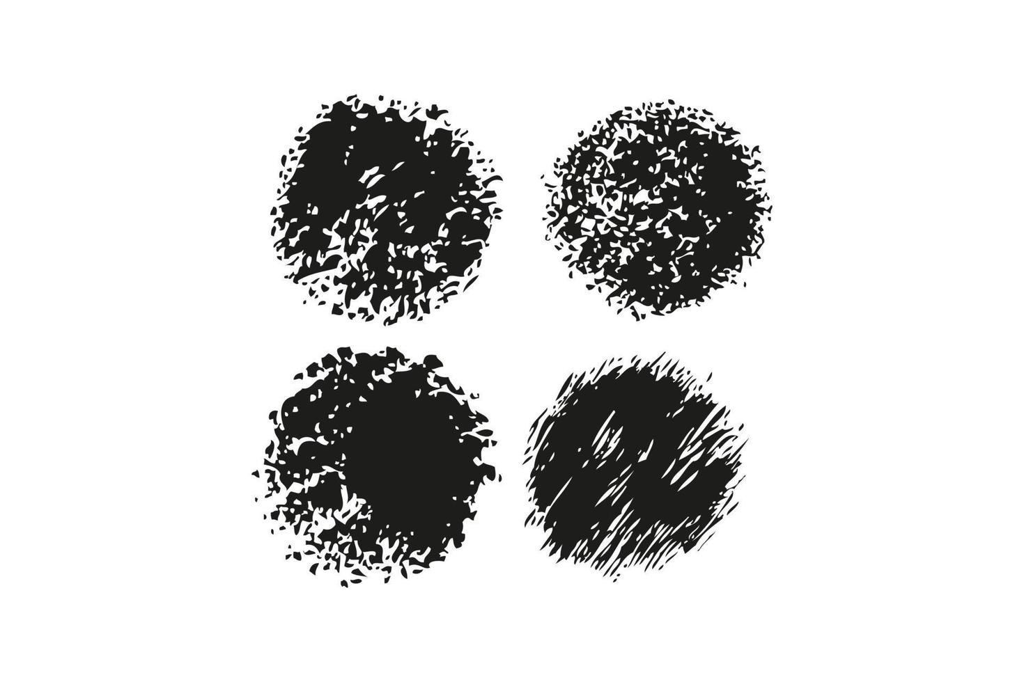 grunge circle brush vector