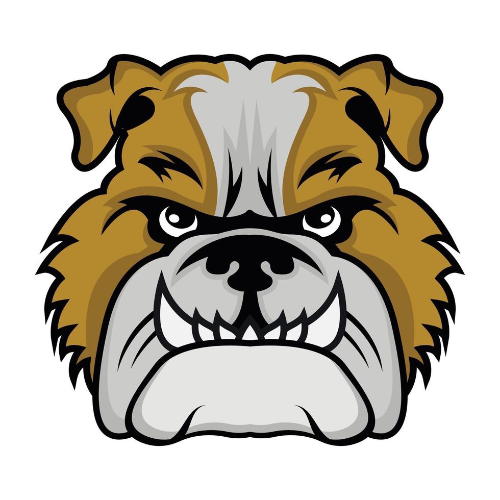 Bulldog Face and Mascot vector