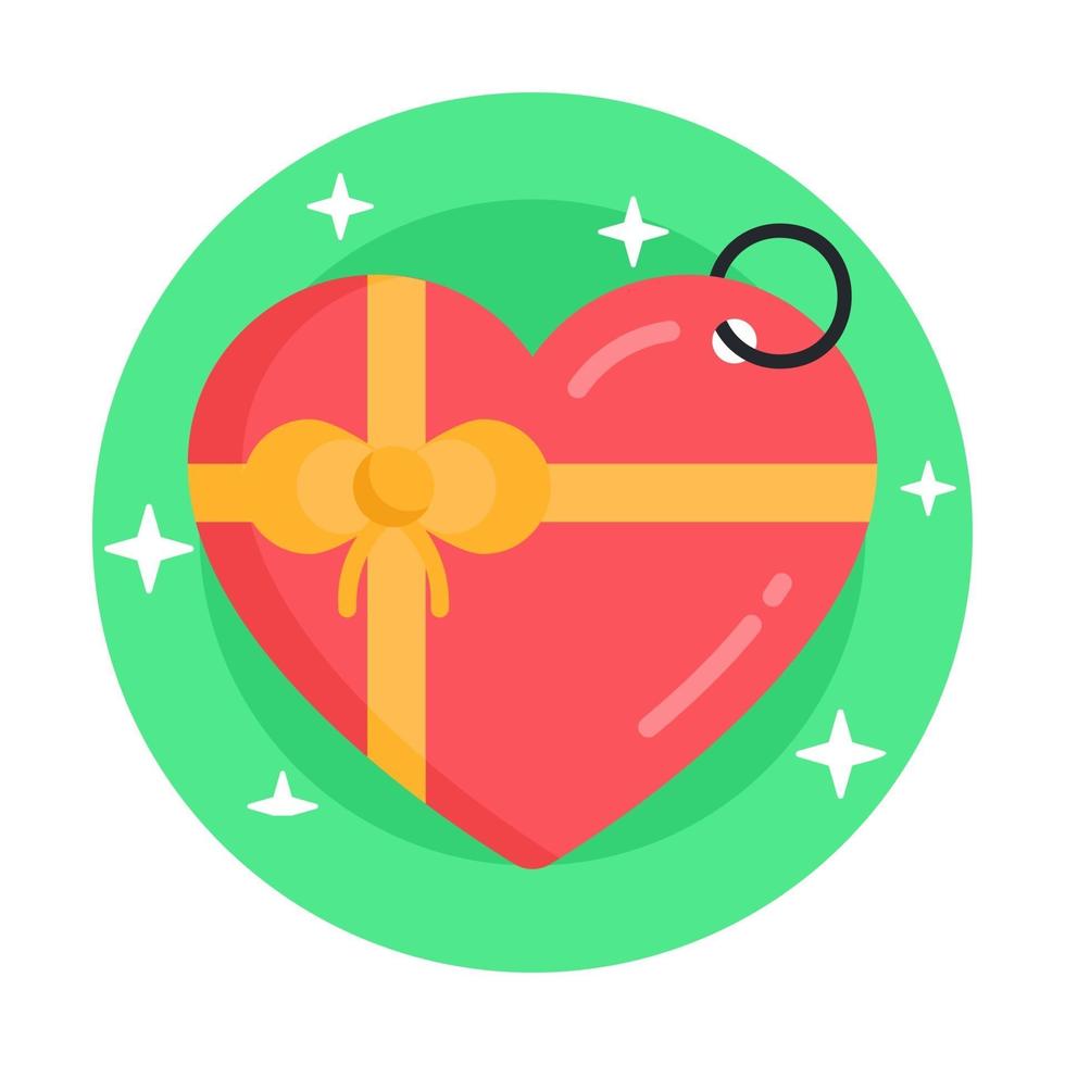 Heart Key Ring vector