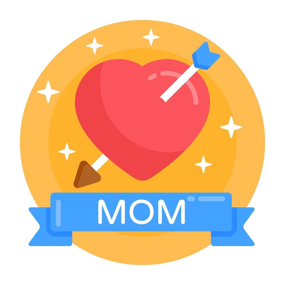 Love Mom and safety vector