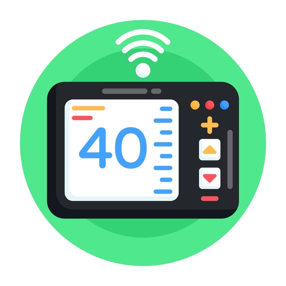 Smart Temperature Device vector