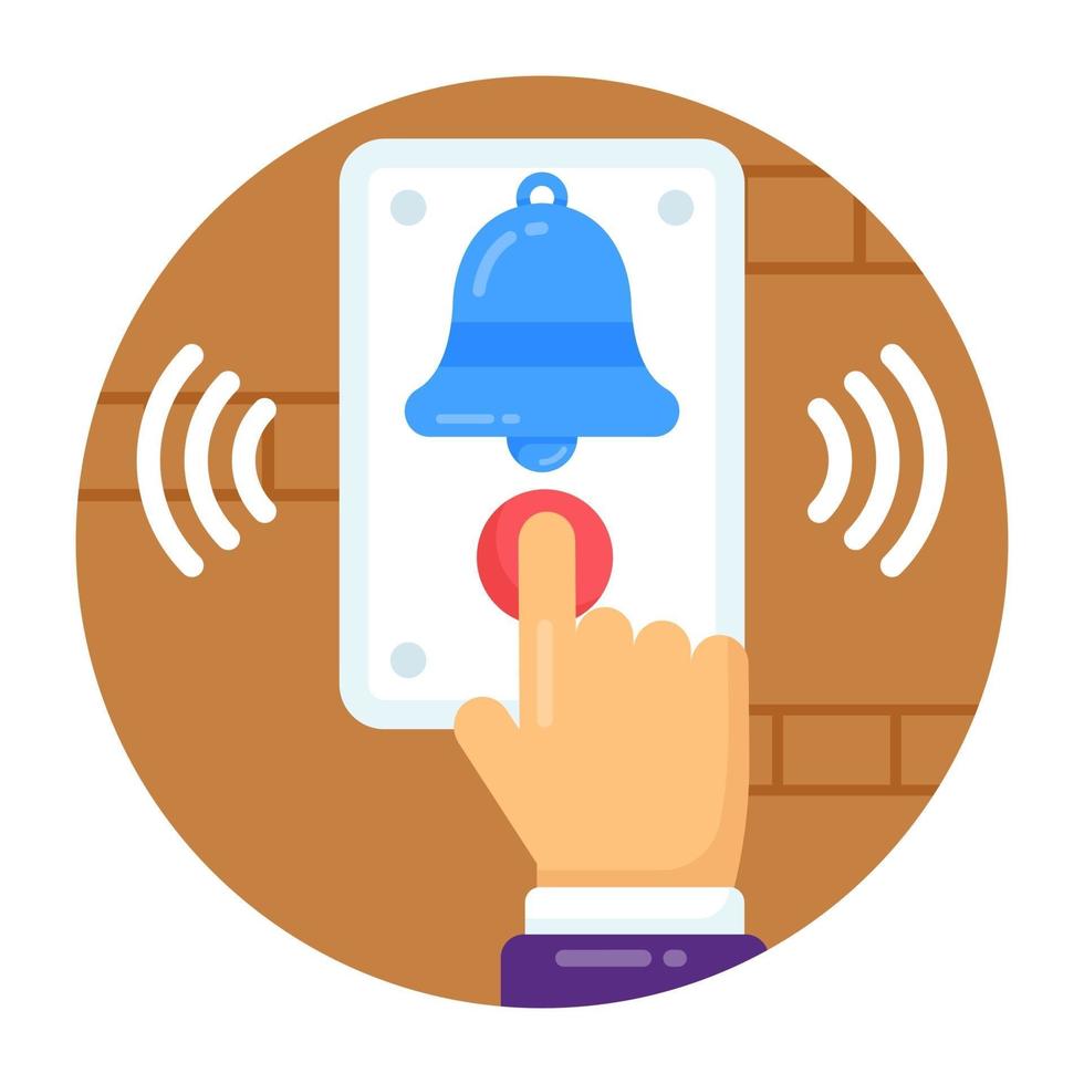 Wireless Door bell vector