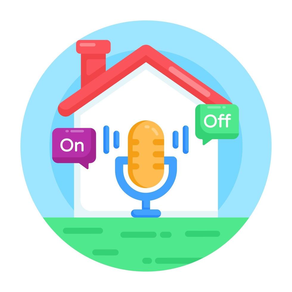 Home Automated Voice vector