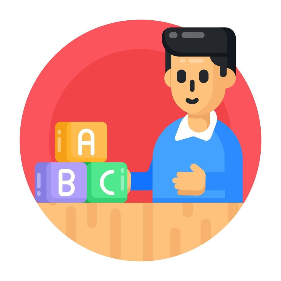 Learning Alphabetic  Blocks vector