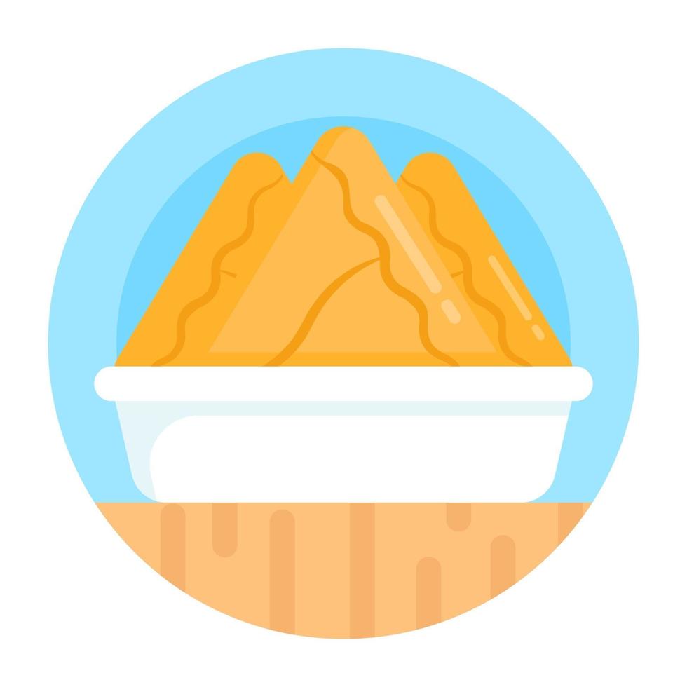 Samosa and Ramadan food vector