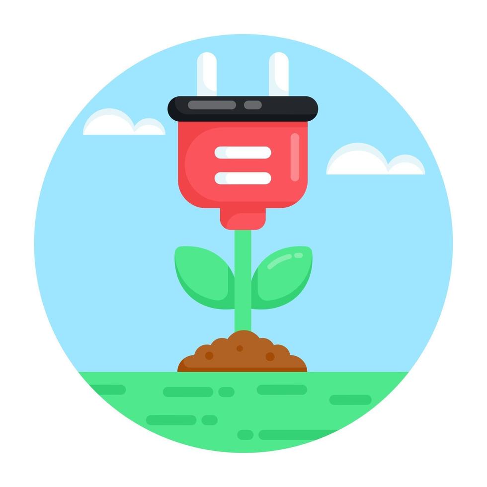Eco Energy Plant vector