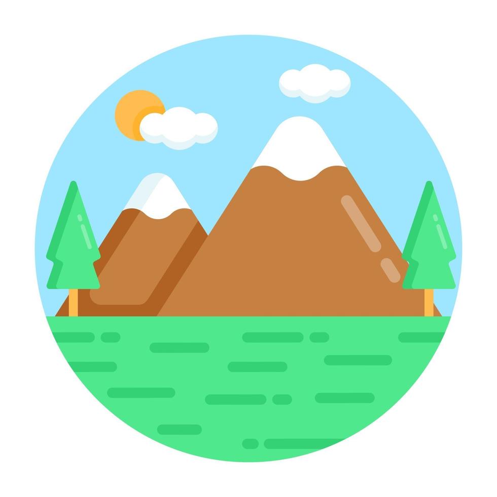 Hill Station and Nature 3111450 Vector Art at Vecteezy