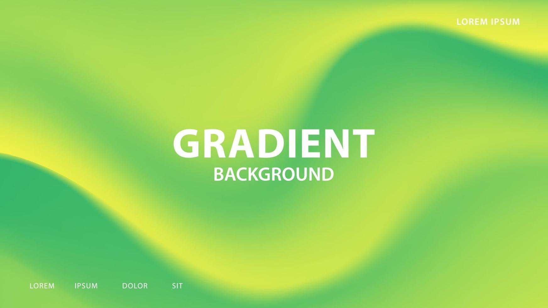 Abstract vibrant gradient background in green tones. vector