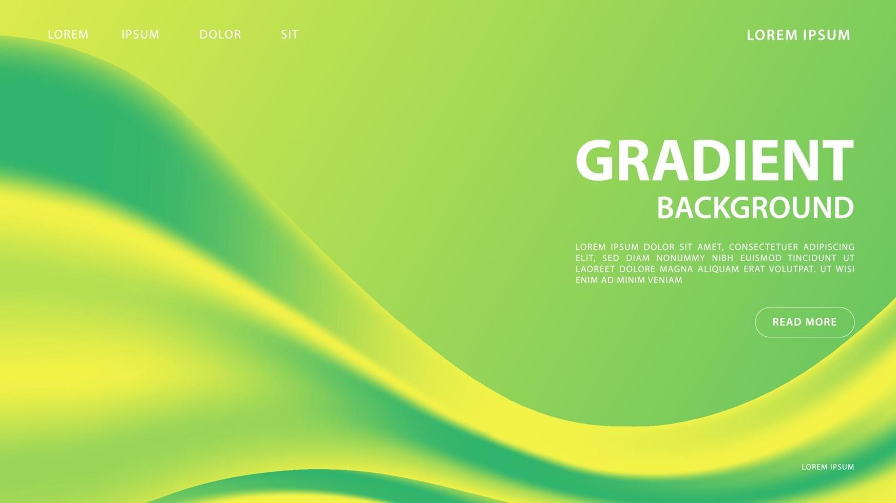 Abstract vibrant gradient background in green tones. vector