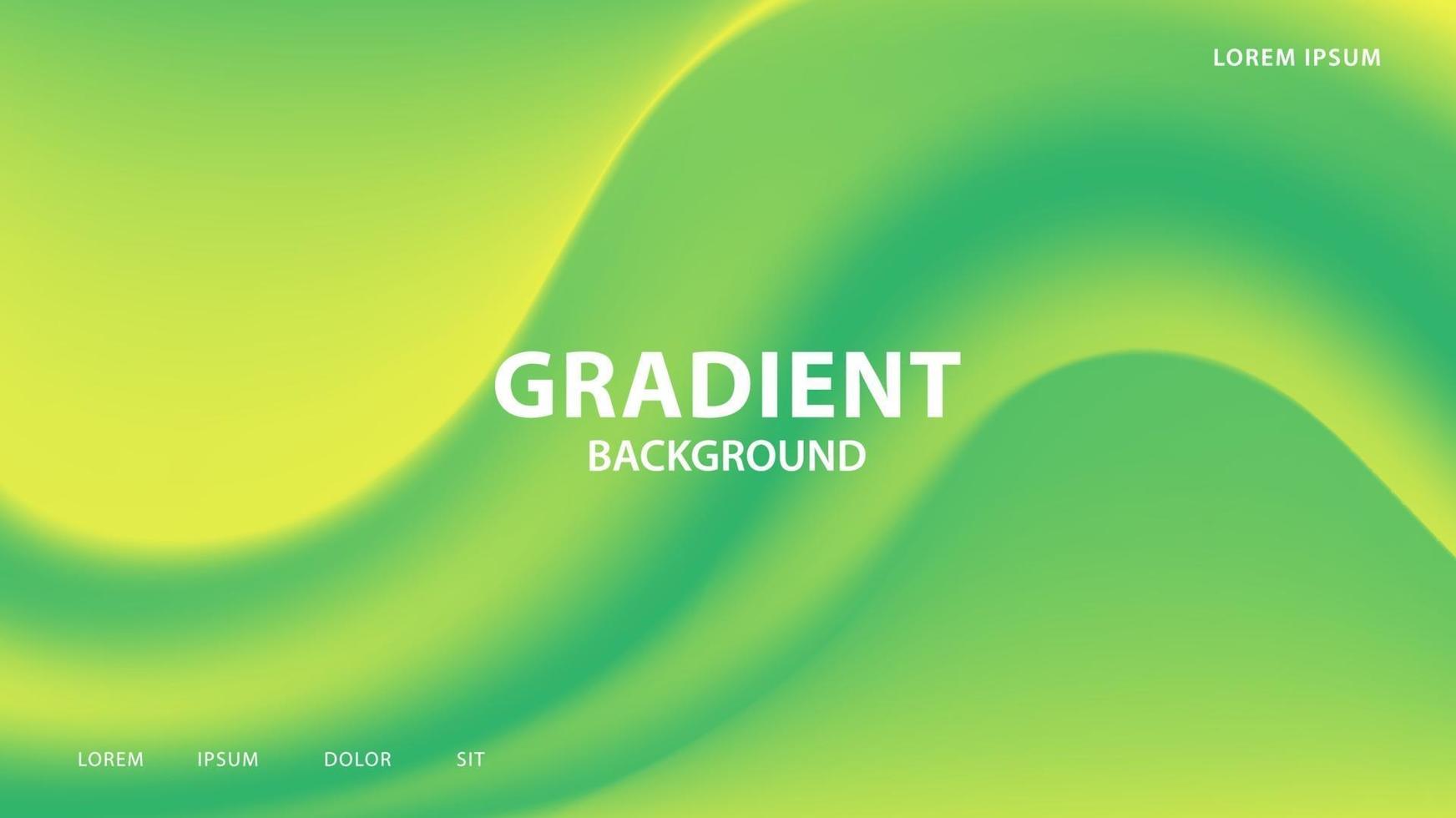 Abstract vibrant gradient background in green tones. vector