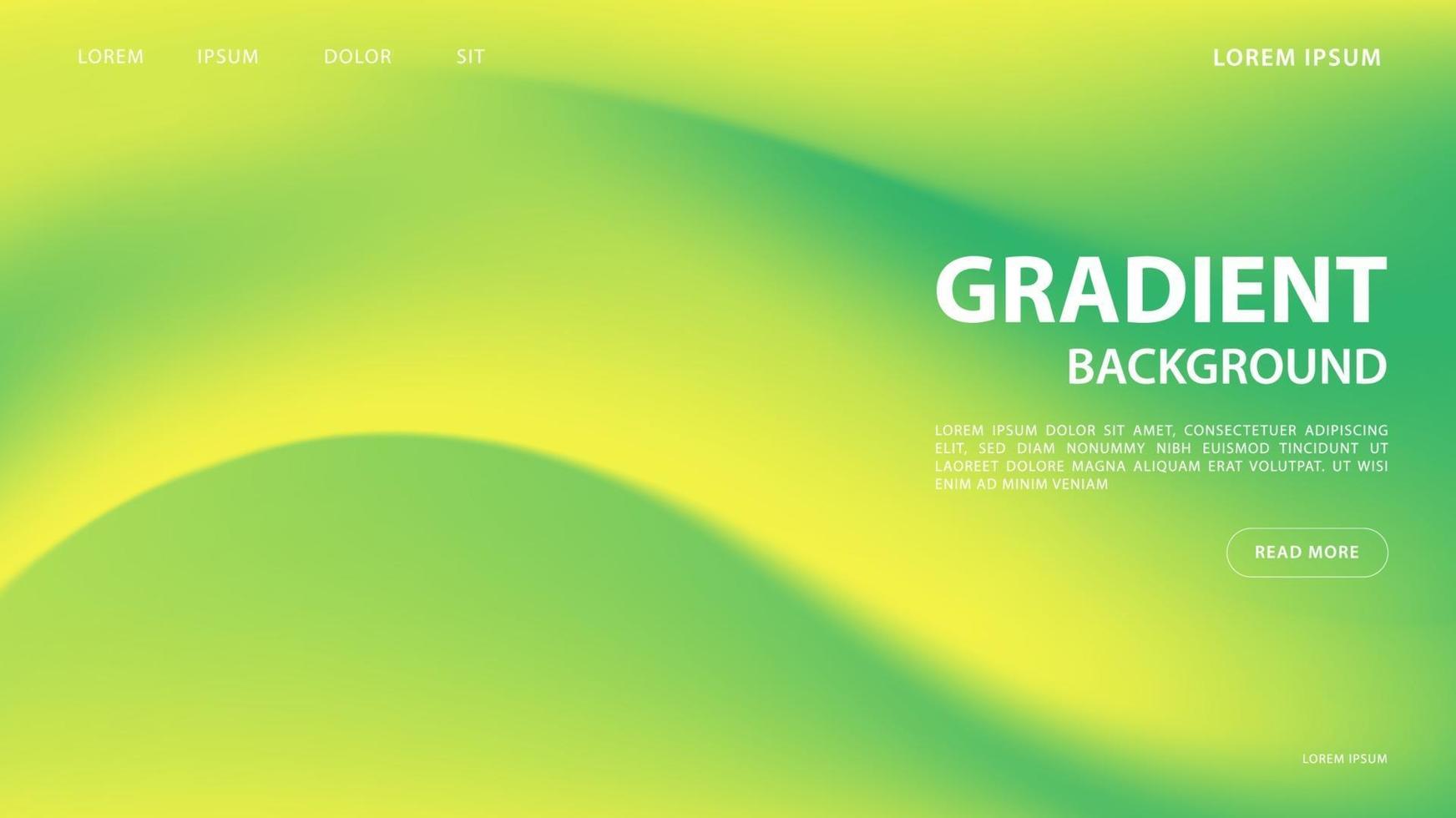 Abstract vibrant gradient background in green tones. vector