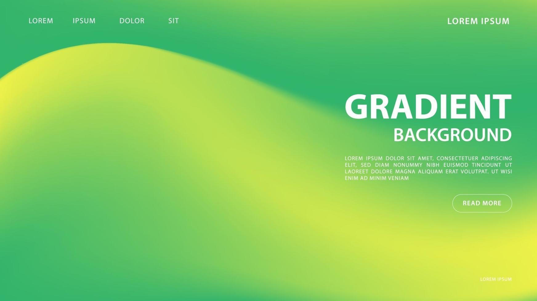 Abstract vibrant gradient background in green tones. vector