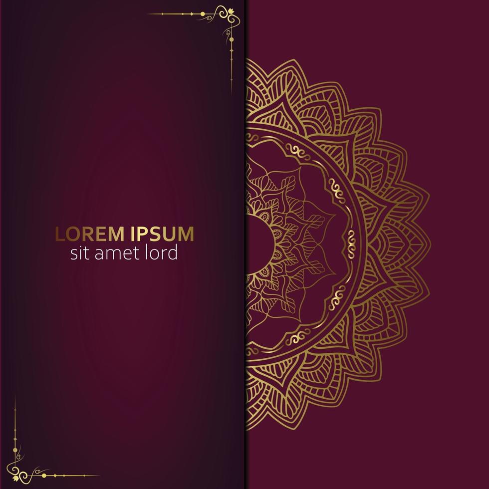 Luxury ornamental mandala background vector