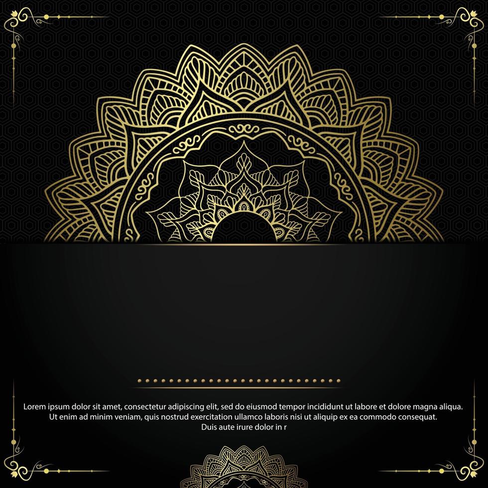 Luxury ornamental mandala background vector