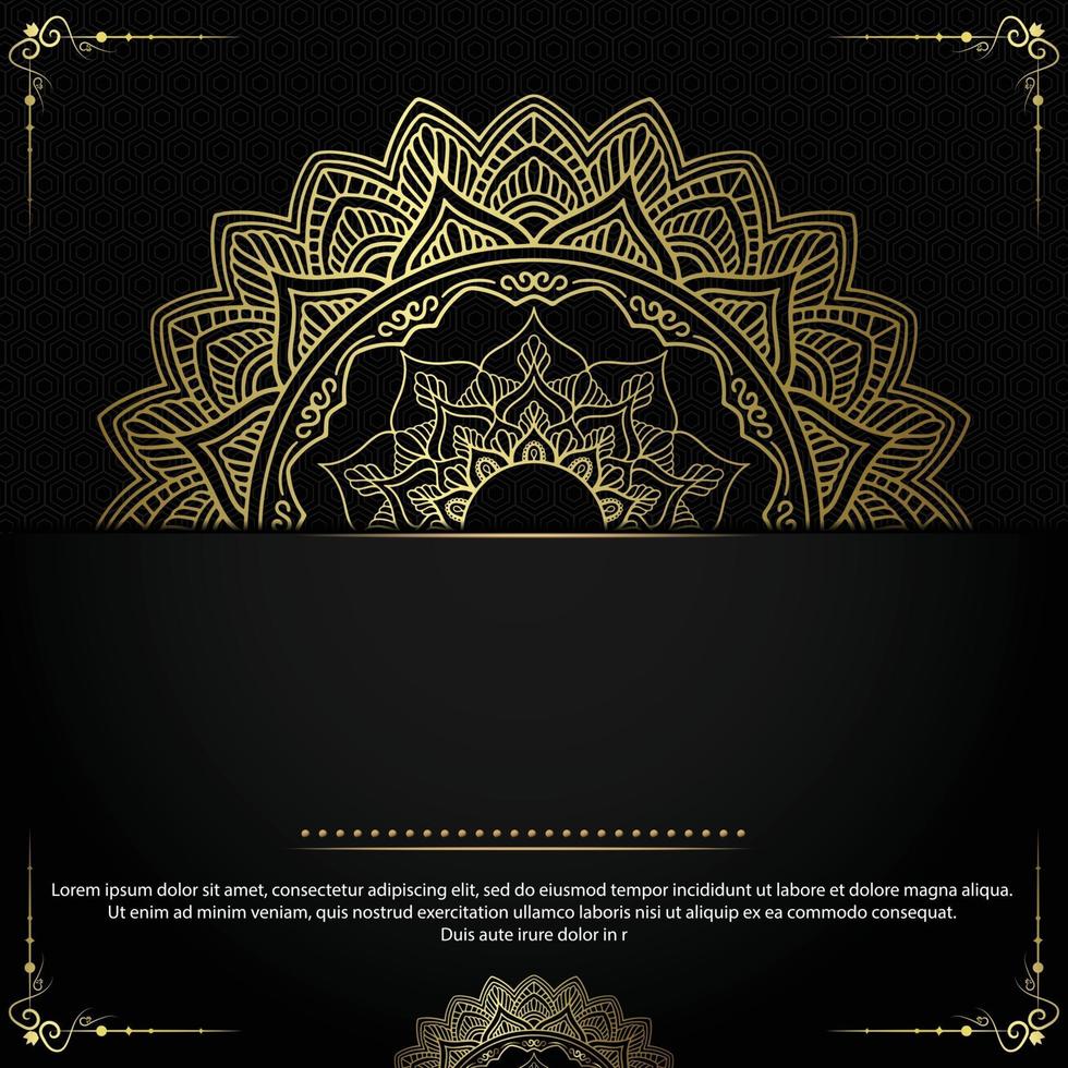 Fondo de mandala ornamental de lujo vector