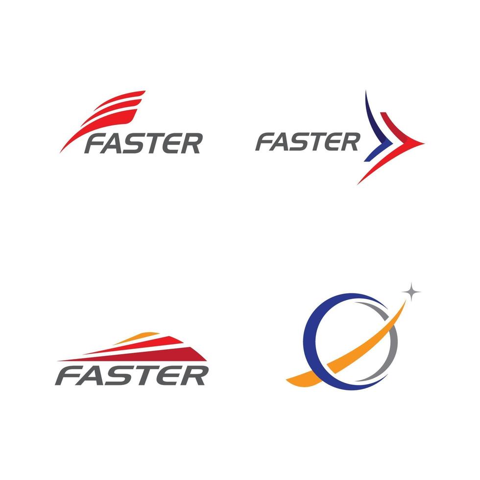 Faster Logo Template vector icon