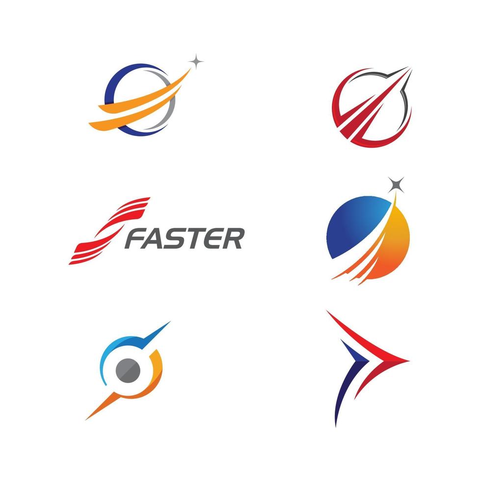 Faster Logo Template vector icon