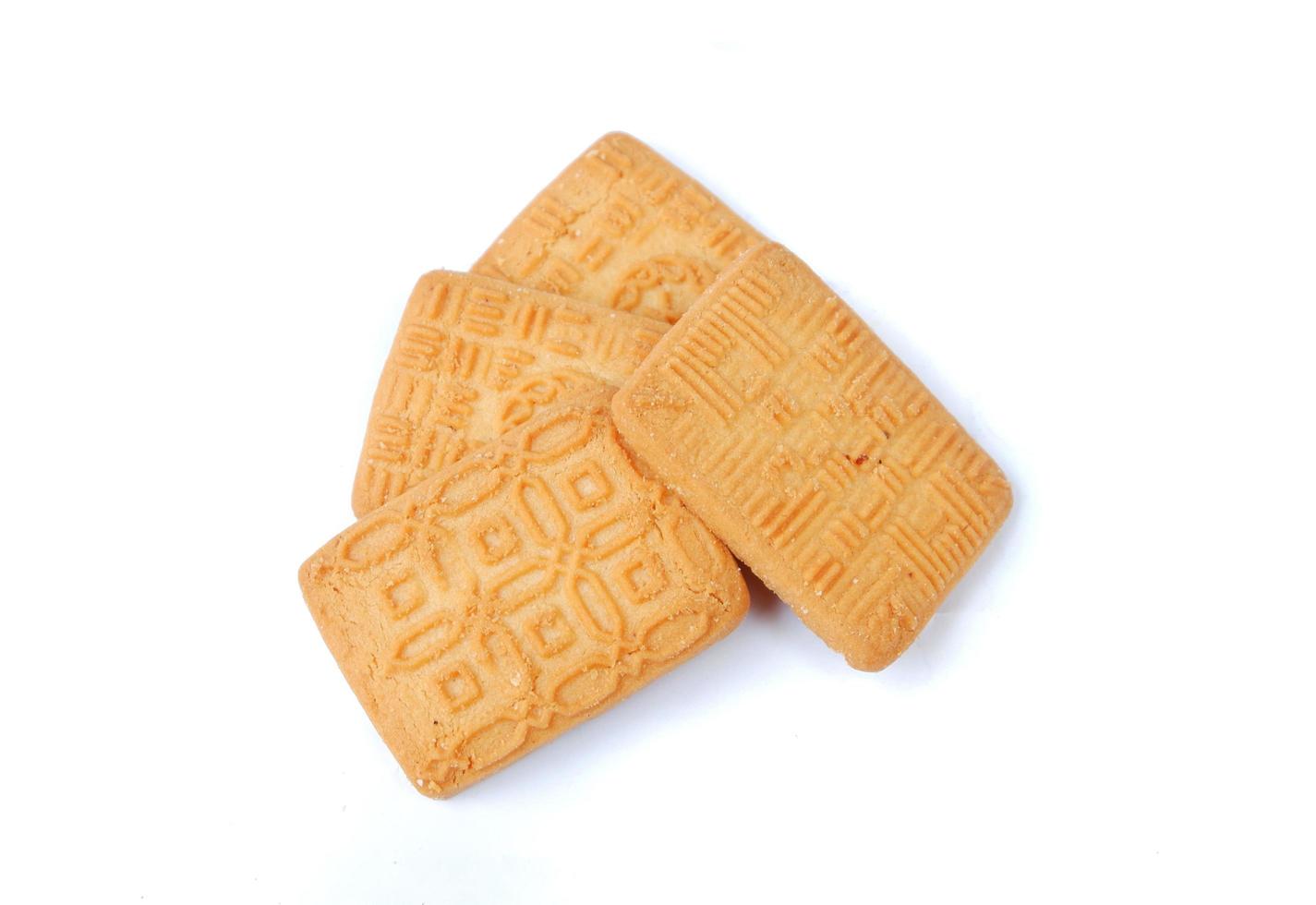 Biscuit isolated on a white background photo