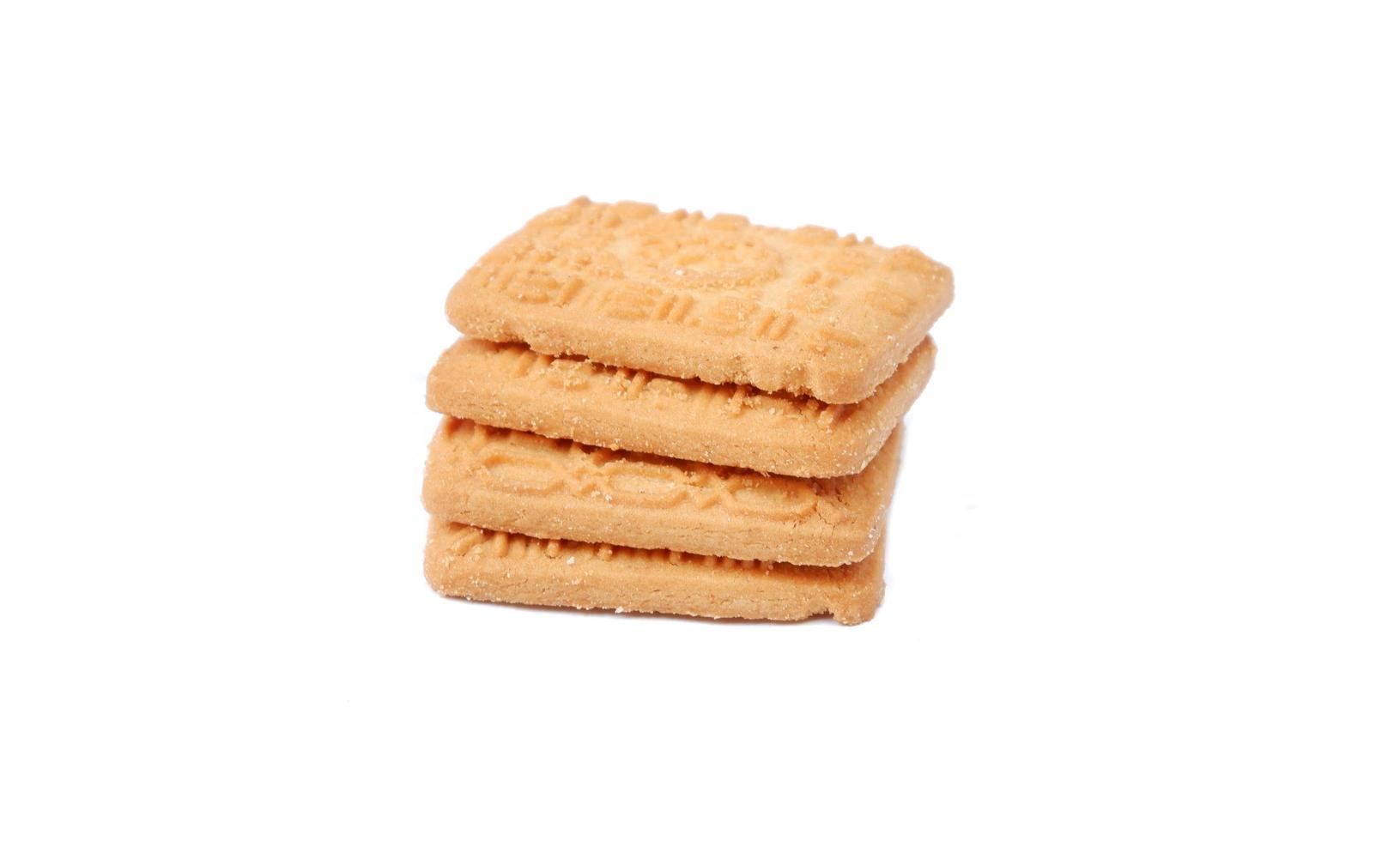 Biscuit isolated on a white background photo
