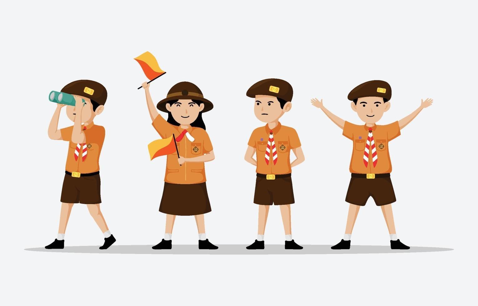 Happy Pramuka Day Character vector