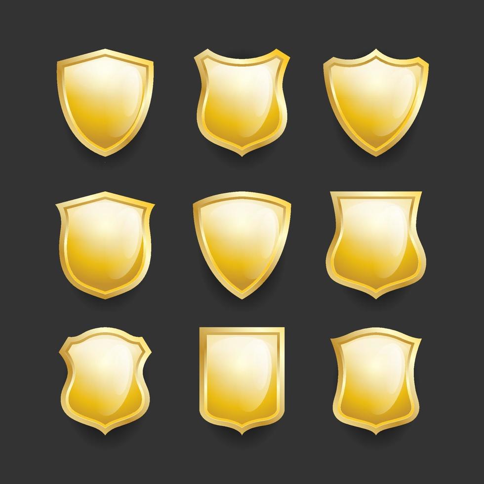 Shield Icon Collection vector