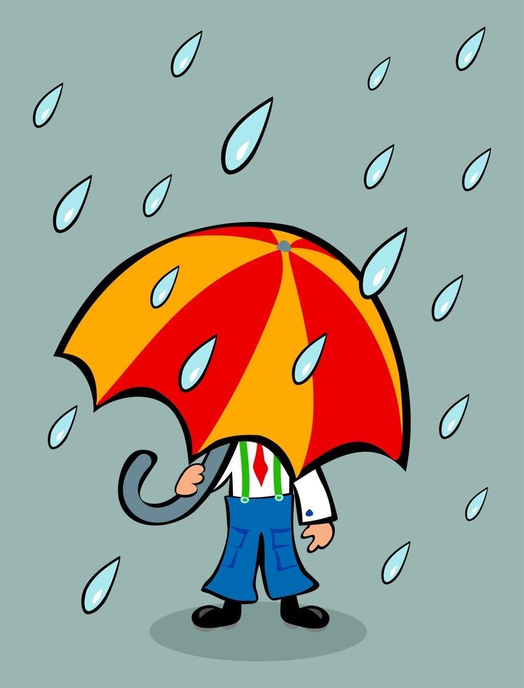 Big Brolly Little Fella vector