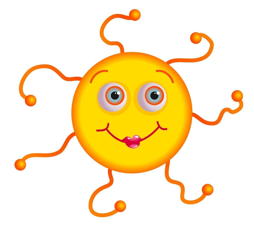 Cute Summer Sunshine Cartoon vector