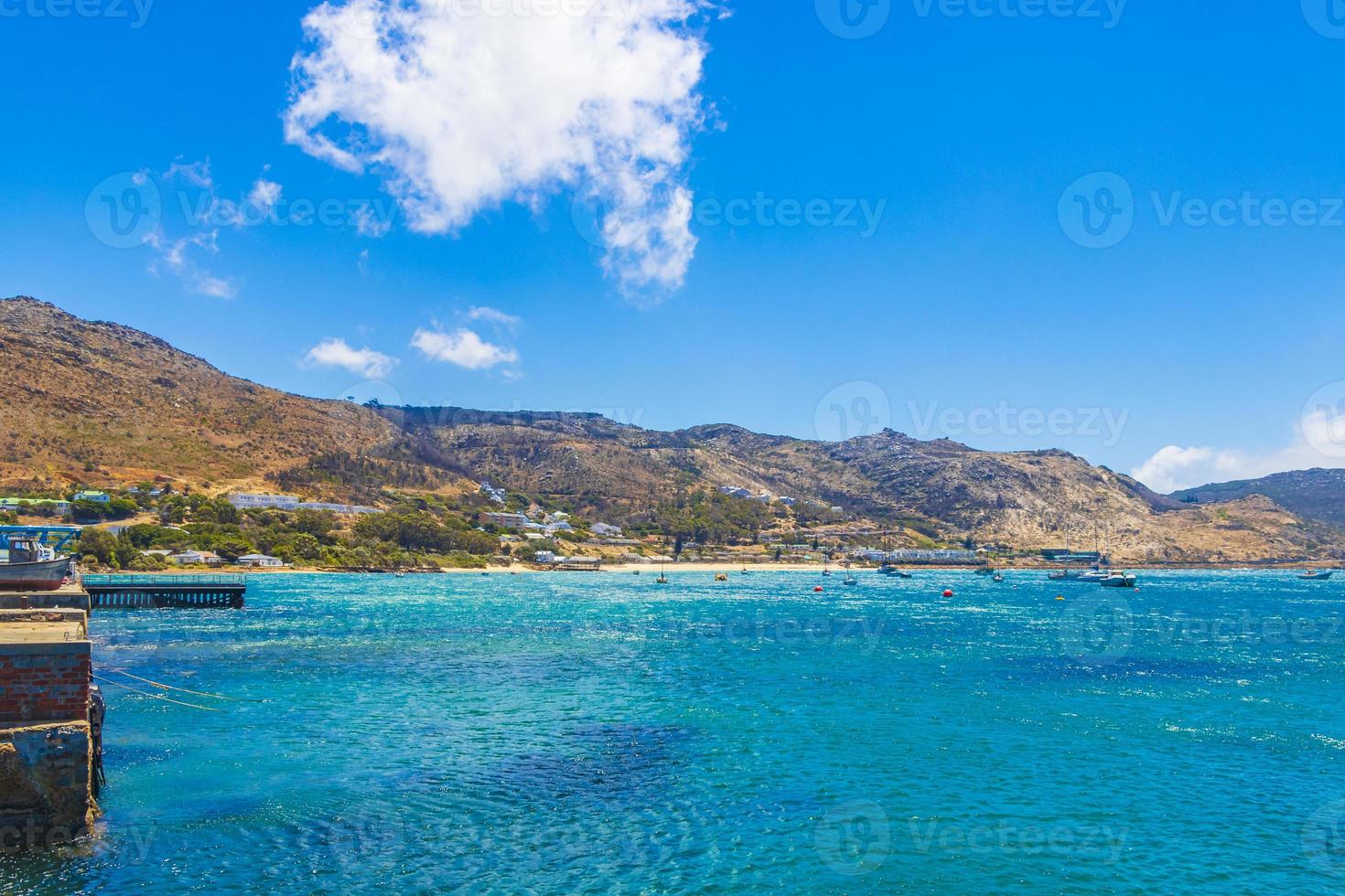 False Bay coastal landscape at Simons Town, near Cape Town in South Africa photo