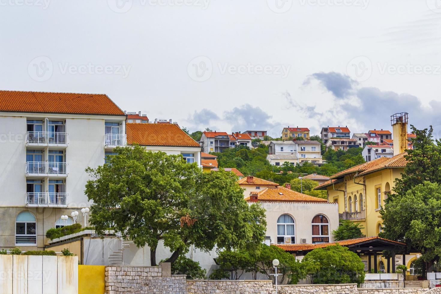 Houses in Novi Vinodolski, Croatia photo