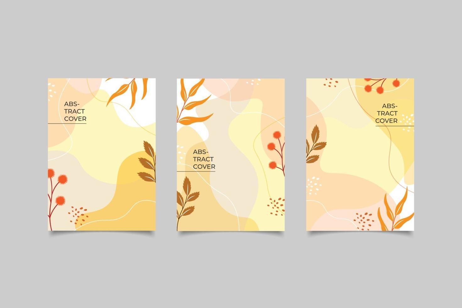 Collection cover gradient hand drawn vector