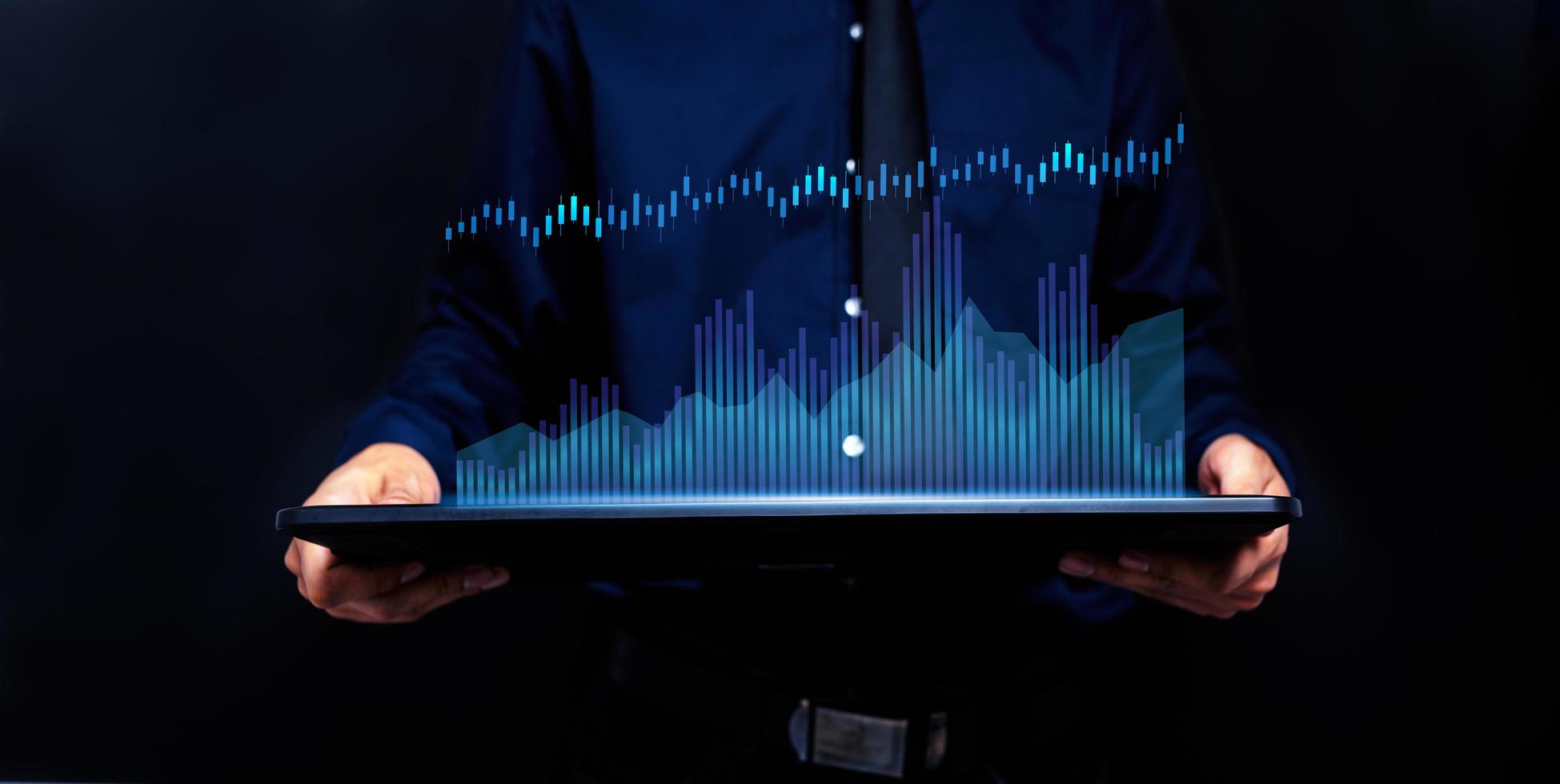 gráfico inversores stock economía icono ilustración mercado de valores foto