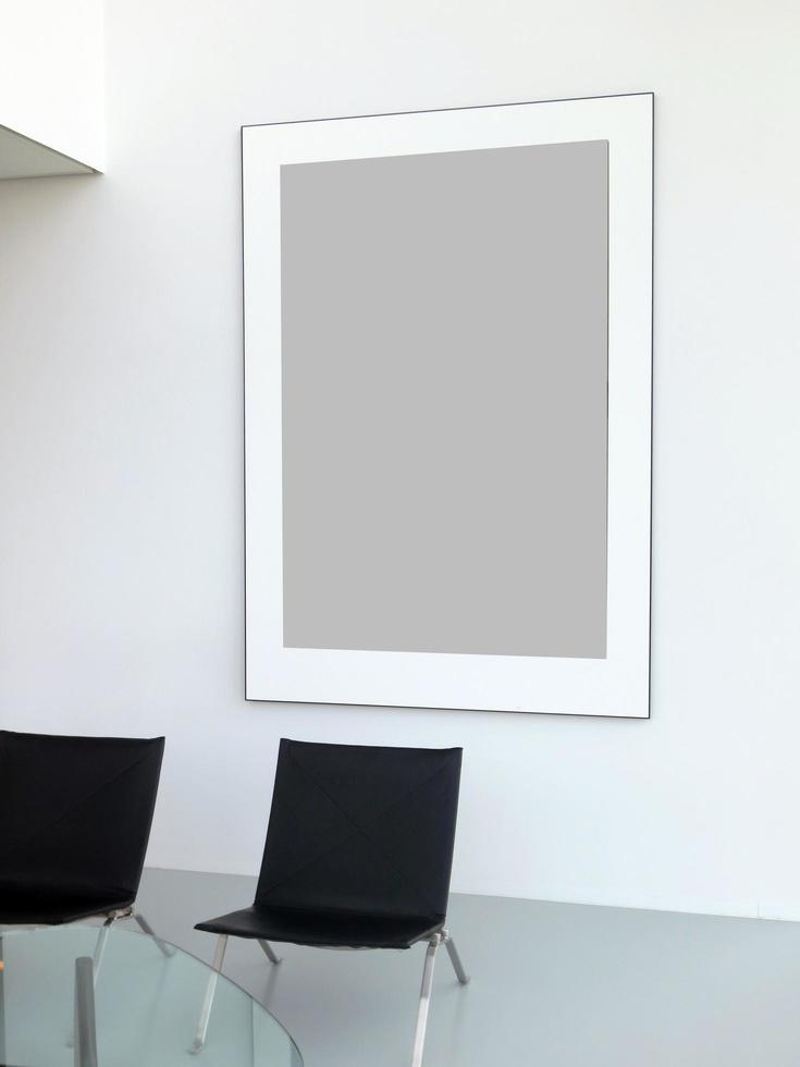 wall and frame background mockup template photo
