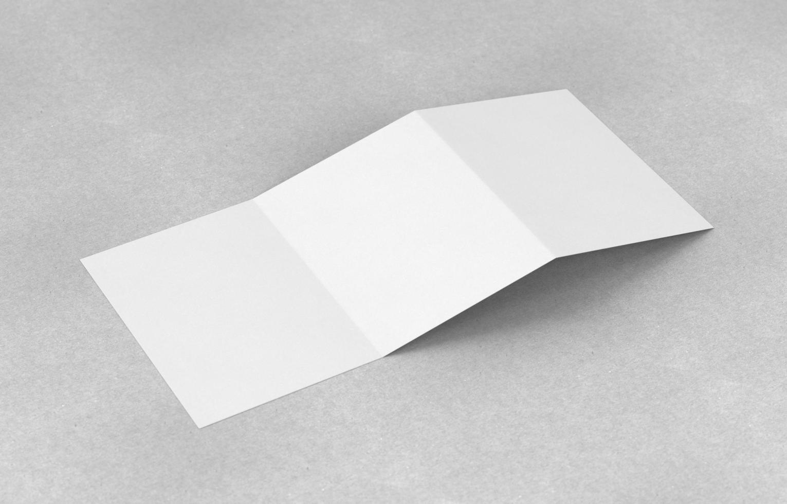 Diseño de maquetas de folletos de 3 pliegues. foto
