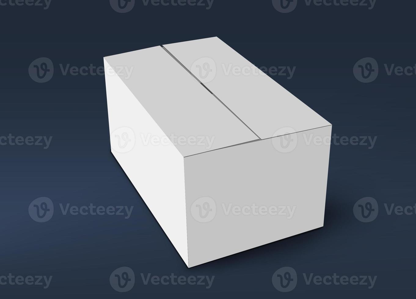 3D White Box mock up photo