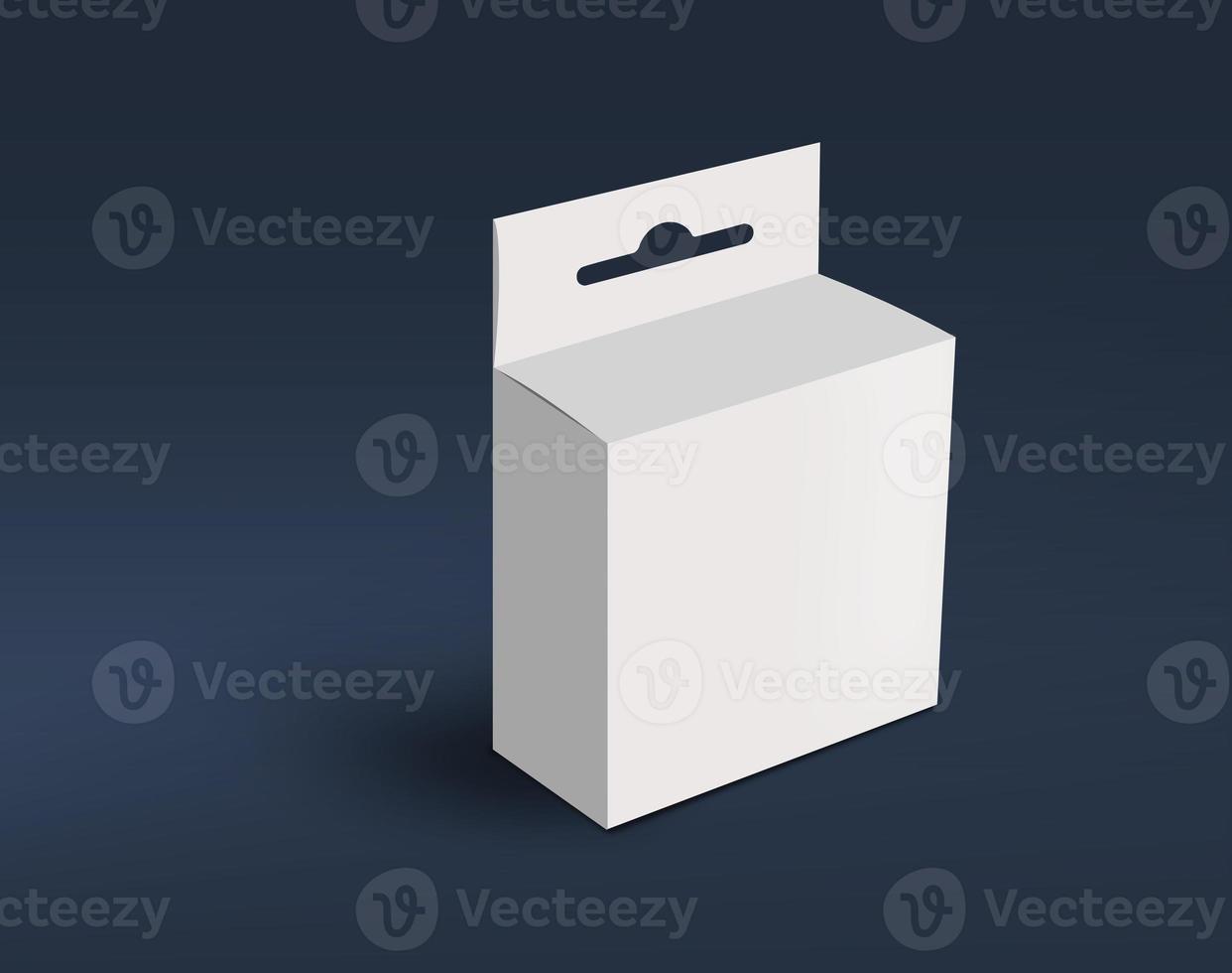 3D White Box mock up photo