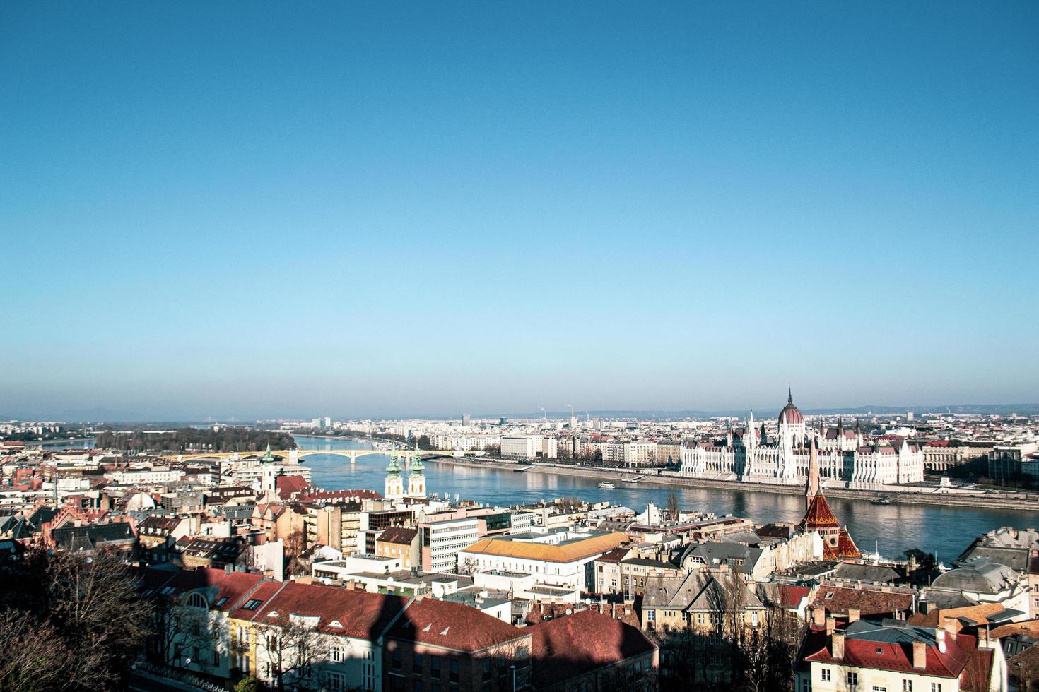 vista aérea, de, budapest, hungría foto