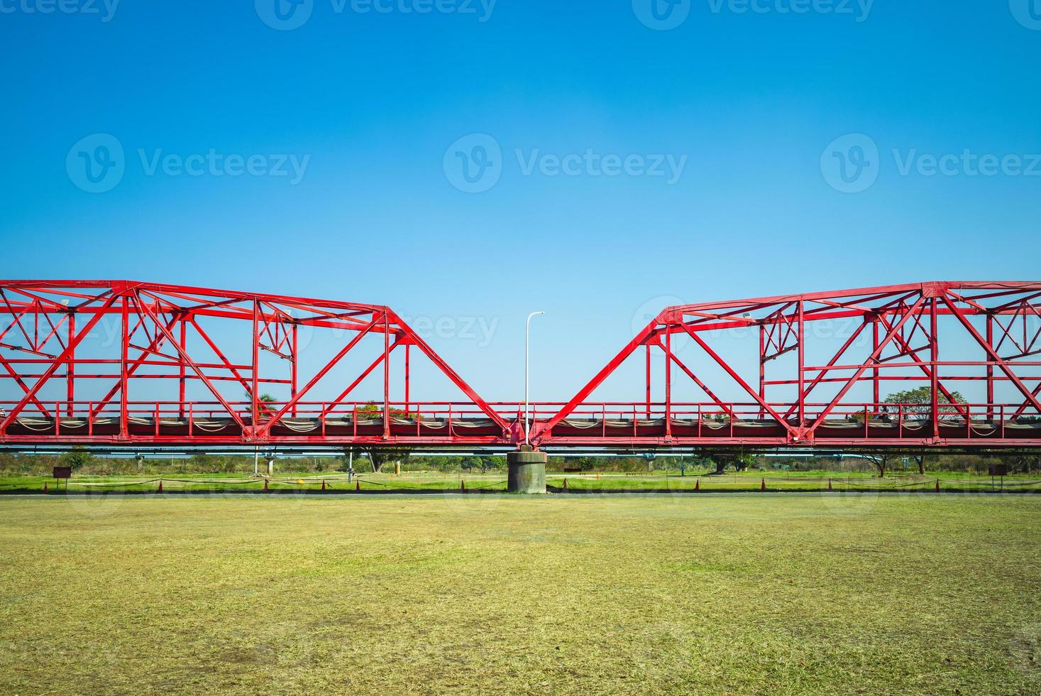 Heritage Steel Bridge at Xiluo township in Yunlin, Taiwan photo